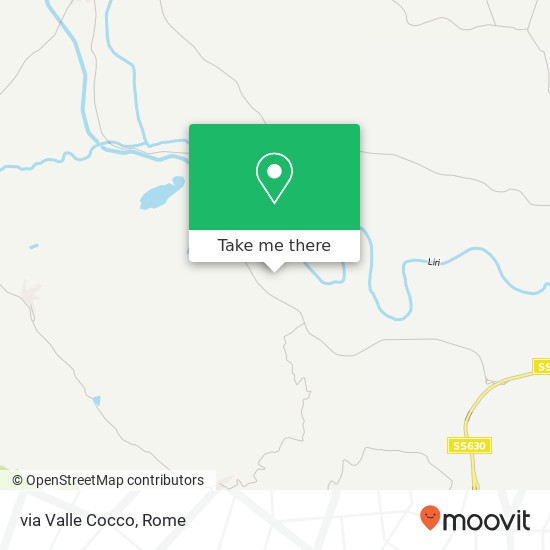via Valle Cocco map