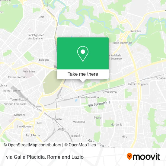 Galla Placidia Street map