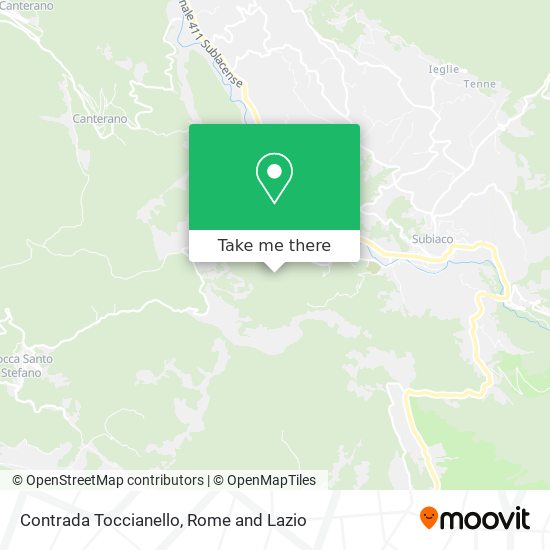 Contrada Toccianello map