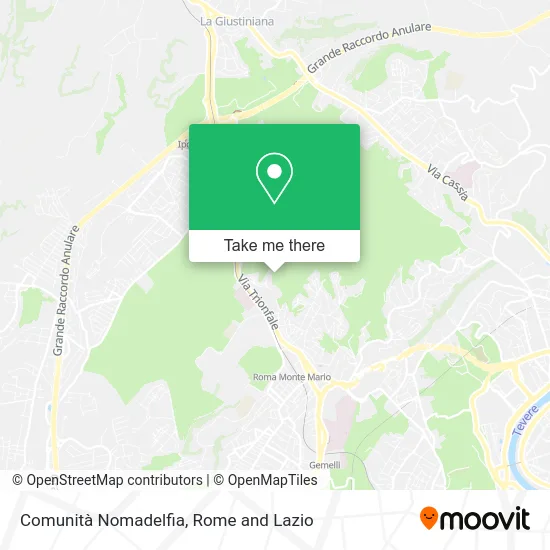 Nomadelfia Community map