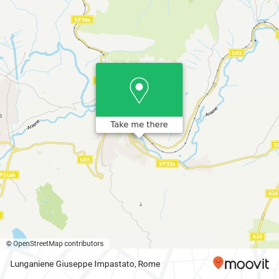 Lunganiene Giuseppe Impastato map