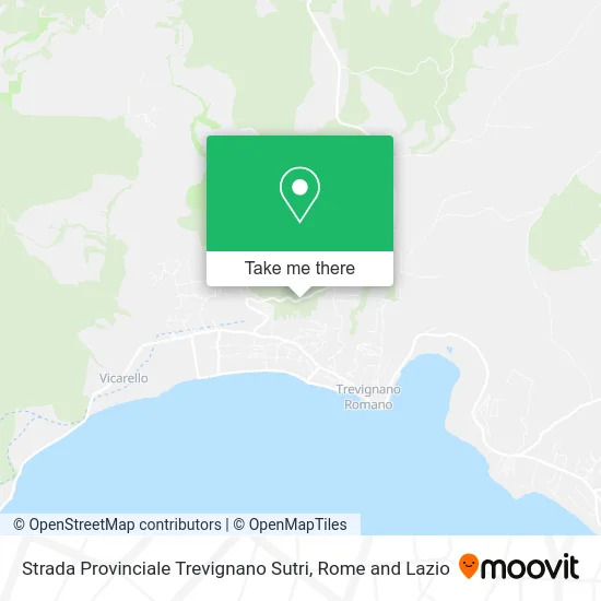 Trevignano Sutri Provincial Road map