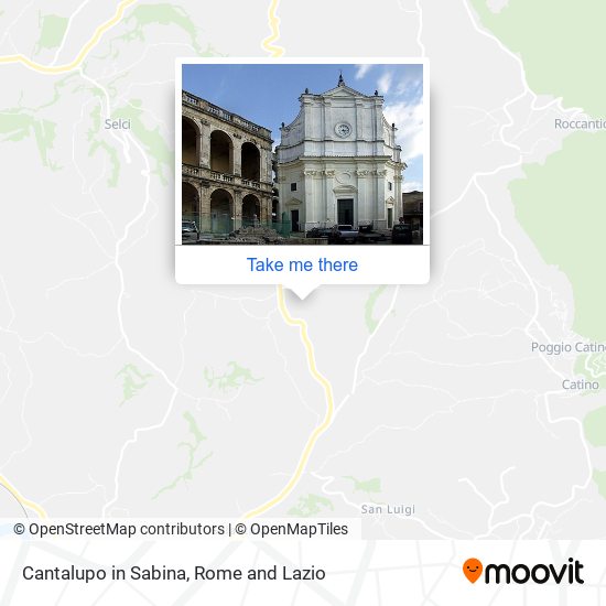 Cantalupo in Sabina map