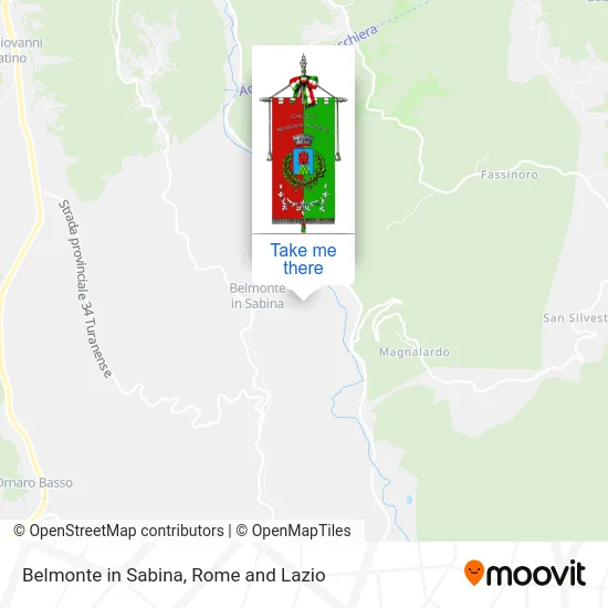 Belmonte in Sabina map