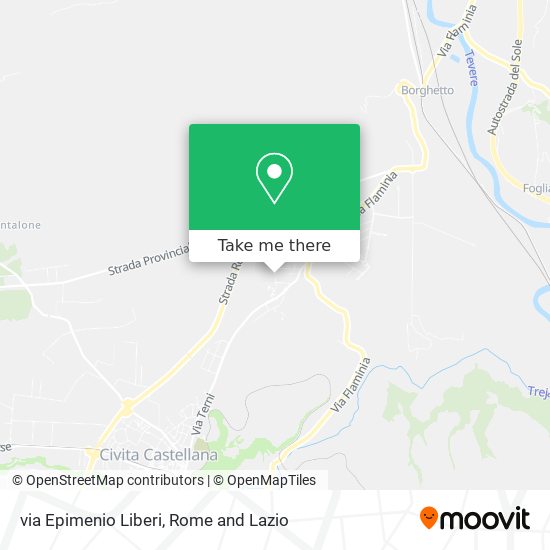 via Epimenio Liberi map