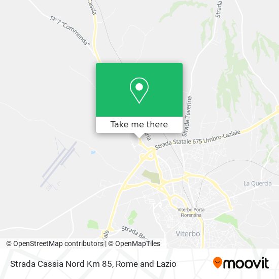 Strada Cassia Nord Km 85 map