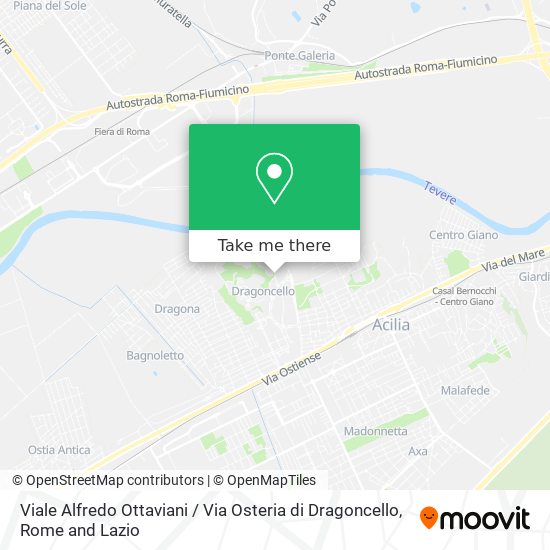 Viale Alfredo Ottaviani / Via Osteria di Dragoncello map