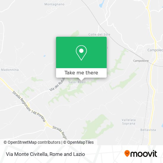 Via Monte Civitella map