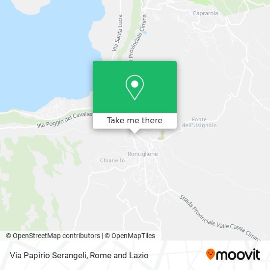 Via Papirio Serangeli map