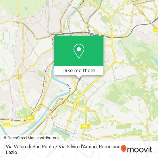 Via Valco di San Paolo / Via Silvio d'Amico map