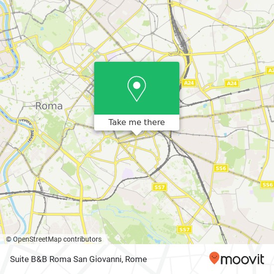 Suite B&B Roma San Giovanni map