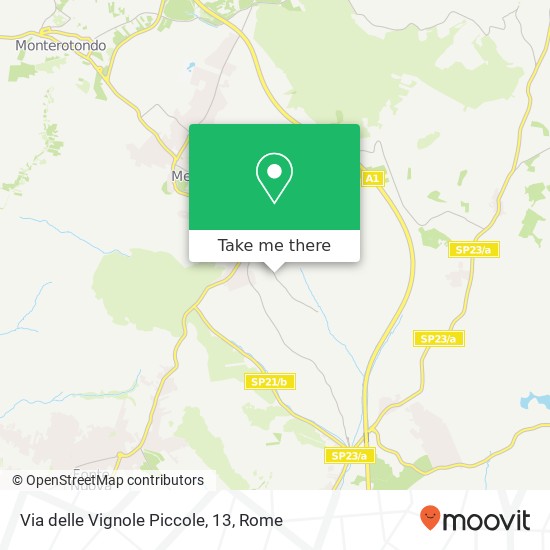 Via delle Vignole Piccole, 13 map