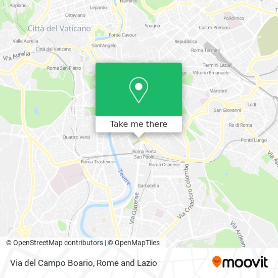 Via del Campo Boario map