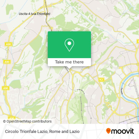 Circolo Trionfale Lazio map