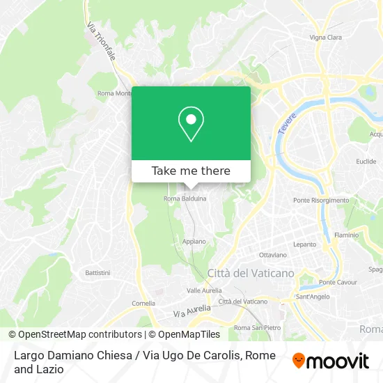 Damiano Chiesa Square / Ugo De Carolis Street map