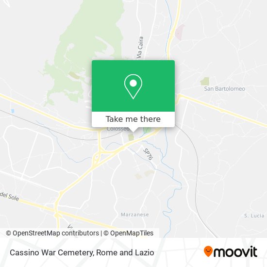 Cassino War Cemetery map