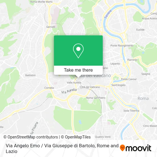 Angelo Emo Street / Giuseppe di Bartolo Street map