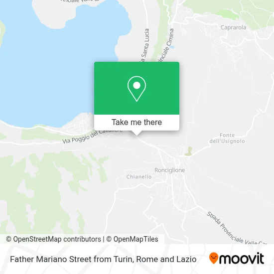 Father Mariano Street from Turin map