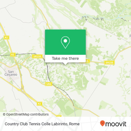 Country Club Tennis Colle Labirinto map