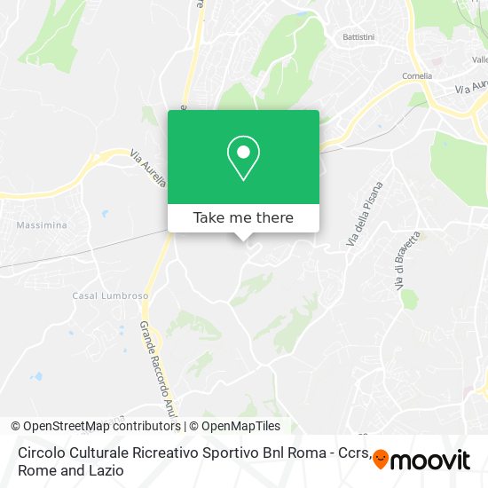Circolo Culturale Ricreativo Sportivo Bnl Roma - Ccrs map