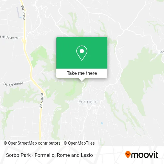 Sorbo Park - Formello map