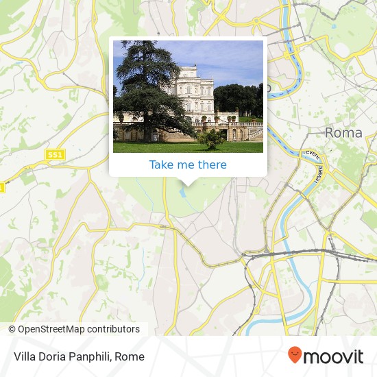 Villa Doria Panphili map