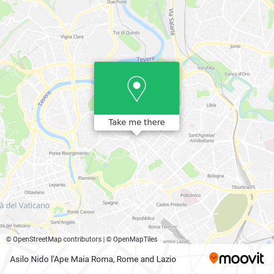 Asilo Nido l'Ape Maia Roma map