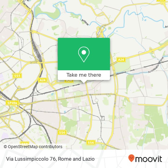 Via Lussimpiccolo 76 map