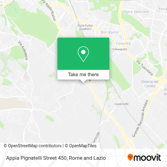 Appia Pignatelli Street 450 map