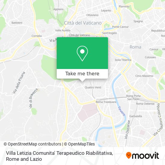 Villa Letizia Comunita' Terapeudico Riabilitativa map