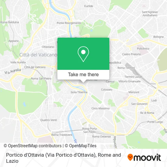 Portico d'Ottavia map