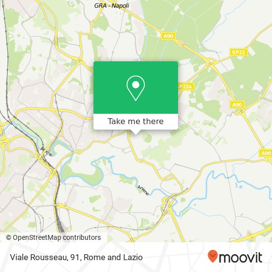 Viale Rousseau, 91 map