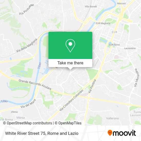 White River Street 75 map