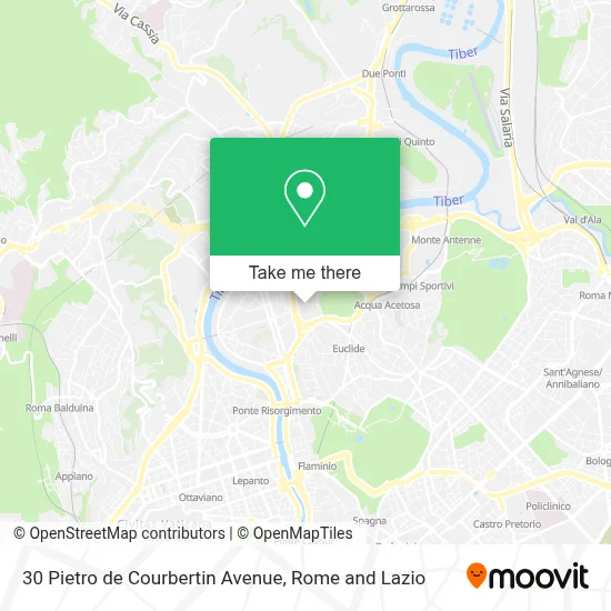 30 Pietro de Courbertin Avenue map
