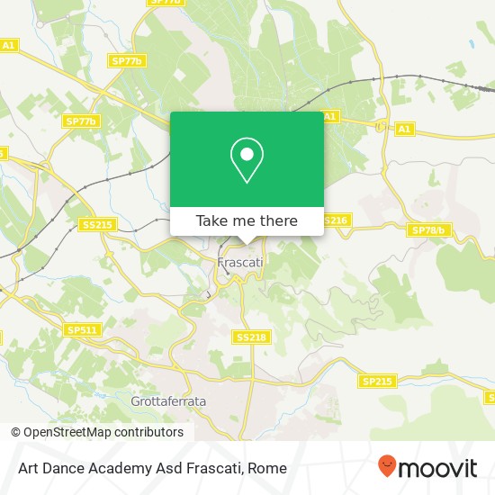 Art Dance Academy Asd Frascati map