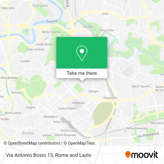Antonio Bosio Street 13 map