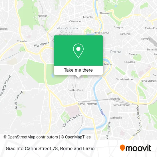 Giacinto Carini Street 78 map