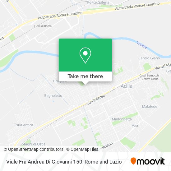 Viale Fra  Andrea Di Giovanni  150 map