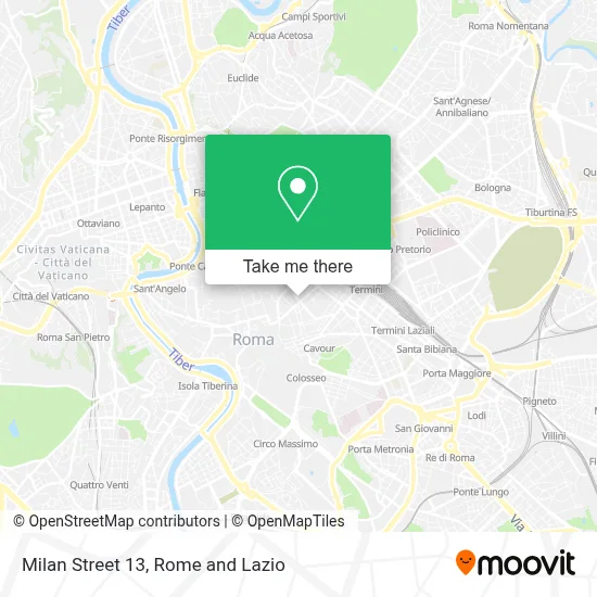 Milan Street 13 map