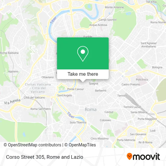 Corso Street 305 map