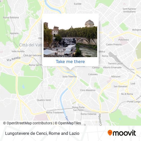 Lungotevere de  Cenci map