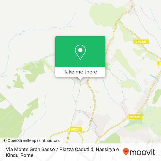 Via Monte Gran Sasso / Piazza Caduti di Nassirya e Kindu map