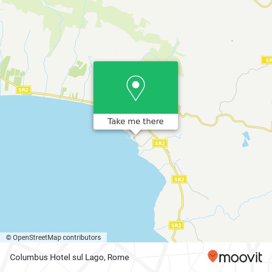 Columbus Hotel sul Lago map