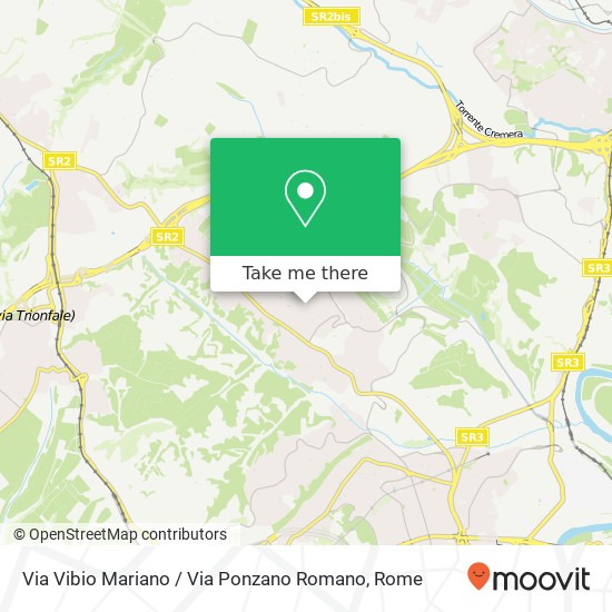 Via Vibio Mariano / Via Ponzano Romano map