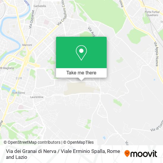 Via dei Granai di Nerva / Viale Erminio Spalla map