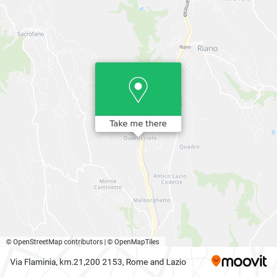 Via Flaminia, km.21,200 2153 map