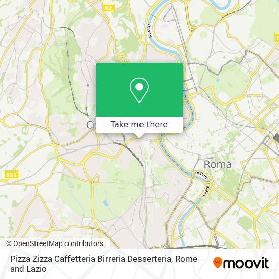 Pizza Zizza Caffetteria Birreria Desserteria map