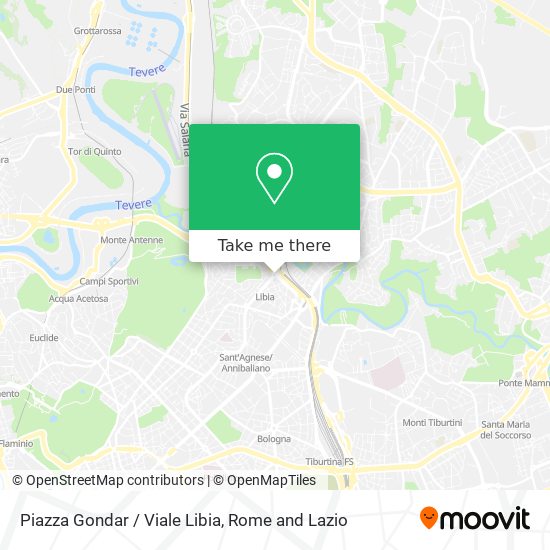Piazza Gondar / Viale Libia map