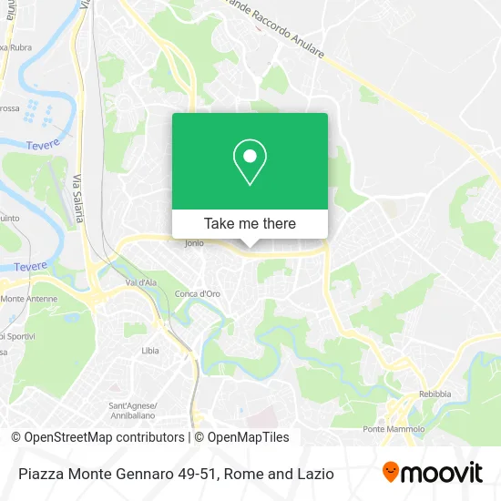 Monte Gennaro Square 49-51 map