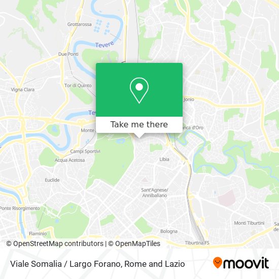 Viale Somalia / Largo Forano map